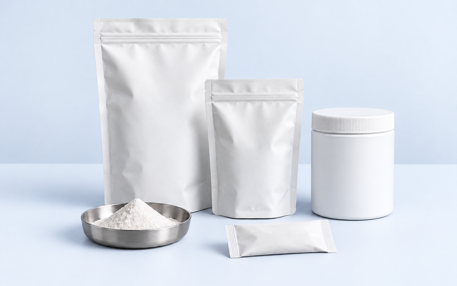 Define dosing and the finished package.